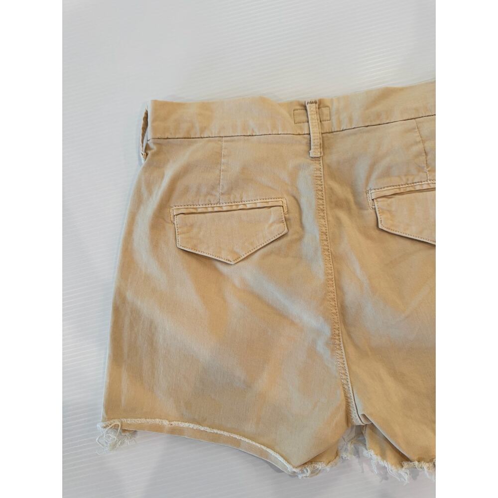 Mother The Shaker Prep Short Fray Killing Time Sesame Beige Cutoff Shorts 25 - Picture 15 of 16